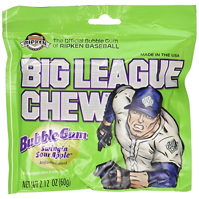 Big League Chew Sour Apple, 12 Count