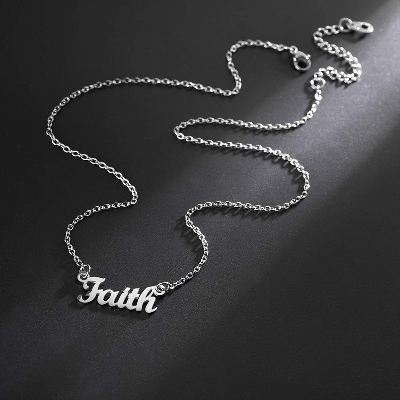 Samantha Necklace Stainless Steel Script Nameplate Jewelry Women Girls Name