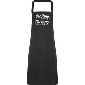 Hippowarehouse Crafting isn't cheaper than therapy but it's more fun Apron kitchen cooking painting DIY onesize adult