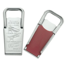 Westmark 3-in-1 Monopol Edition Steel Rubber Hermetus Silver Red Bottle Opener and Cap/Screw Cap Opener 61833360