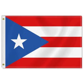 2×3 FT Puerto Rico Flag,Medium 60×90 CM Puerto Rican Outdoor Banner,100D Decor,Doube Side Printing For Patio Garden With Brass Gromment