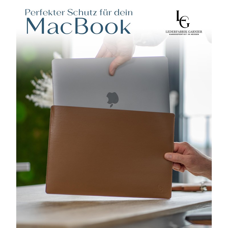 Lederfabrik Garnier® Laptop Sleeve 13 Inch - MacBook Pro &