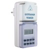 AS-Schwabe 24033 - Outdoor Socket with Timer (Weekly, Digital, IP20)