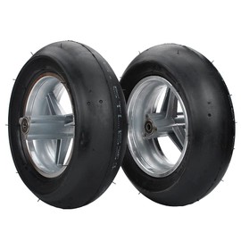 Pocket bike Front 90/65-6.5 rear 110/50-6.5 Smooth Tires Tire Suitable for 2 stroke Front and Rear Tire Accessories of Rocket motor scooter Mini Motorcycle (One Front 90/65-6.5 (tire + wheel))