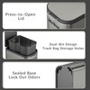 Stainless Steel Dog Proof Bathroom Trash Can with Press Top
