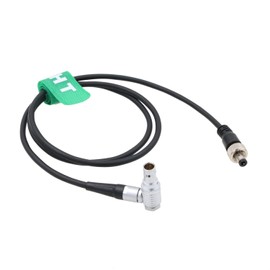 Right Angle 0B 2 Pin to Locking DC Barrel 2.5mm Power Cable for Alexa DSMC2 Camera to Atomos Ninja V Monitor 80cm
