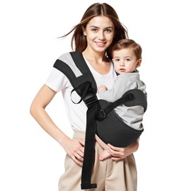 Baby Carrier for 6-48 Months 15-55lbs – Adjustable & Ergonomic Infant Carrier with Extra-Thick Shoulder Straps,Front & Back Carry,Large Size Adjustments,Breathable & Anti-Slip Seat Cushion for Comfort