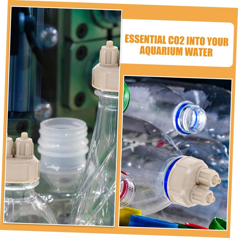 BESPORTBLE 4pcs DIY Co2 Generator Bottle Caps for Aquarium Replaceable