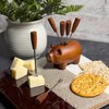 The Barrington Garage Wooden Pig-Shaped Appetizer Fork Set, 6 Stainless