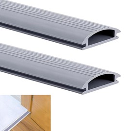2 Pcs 36 Inch Vinyl Replacement Insert for Adjustable Height Aluminum Thresholds with Seals 1-5/16 x 3/8 Vinyl Replacement Insert for Front Under Door Weather Stripping Seal Exterior