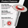 FOCSTOL Mini Diamond Glass Cutting Disc - 5pcs 30mm Glass
