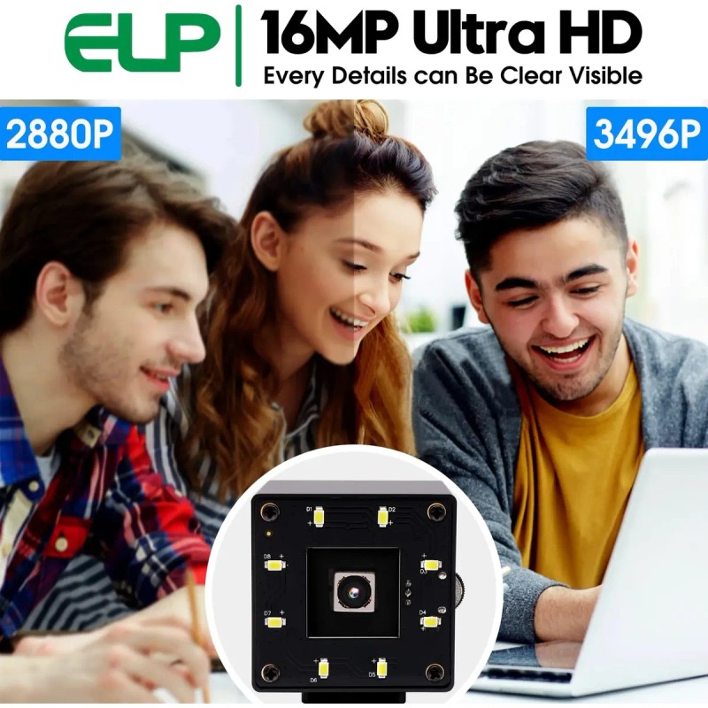 Elp 16mp Day Night Camera Usb Auto Enfoque Para 1