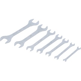 BGS 9019 Double Open-Ended Spanner Set, 6 - 23 mm, Extra-Flat, 7 Pieces