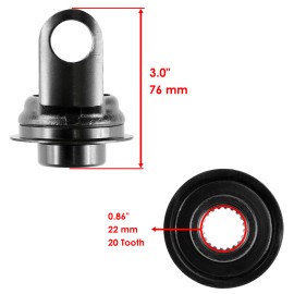 Caltric Front Drive Shaft Yoke U-Joint For Arctic Cat Alterra 700 17-20 0819-063