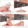 Quilax Heart-Shaped Photo Holders for Tables, 5-Branch Picture Frame Clips
