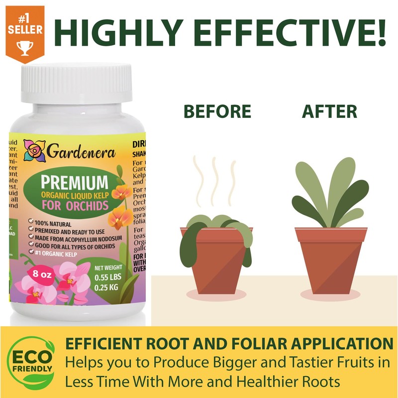 GARDENERA Organic Orchid Elixir - 24 oz - Liquid Kelp