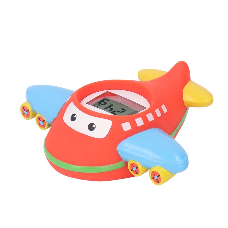 Baby Bath Thermometer IPX7 Waterproof Accurate Cartoon Airplane Shape Small