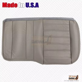 US Auto Nation 2003 2004 2005 Hummer H2 REAR Driver Split Bench Bottom Leather Cover Wheat Gray