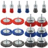 Rocaris 18 Pack Nylon Filament Abrasive Wire Brush Wheel &