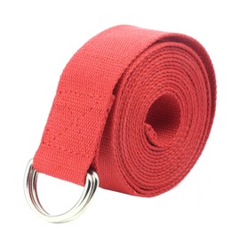 Gelante Fitness Exercise Yoga Strap - Durable Cotton 10 Feet Long 2034 Red