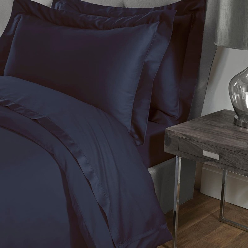 Sleepdown Fitted Sheet 100% Cotton Sateen Soft Cozy 40cm Extra