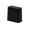 ideaco TUBELOR Mini Flap Trash Can with Lid, Black, 0.4