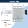 4 Pack Garage Door Side Lock with Self Tapping Screws,