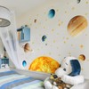 Outer Space Wall Decals，Solar System Outer Space Planets Peel and