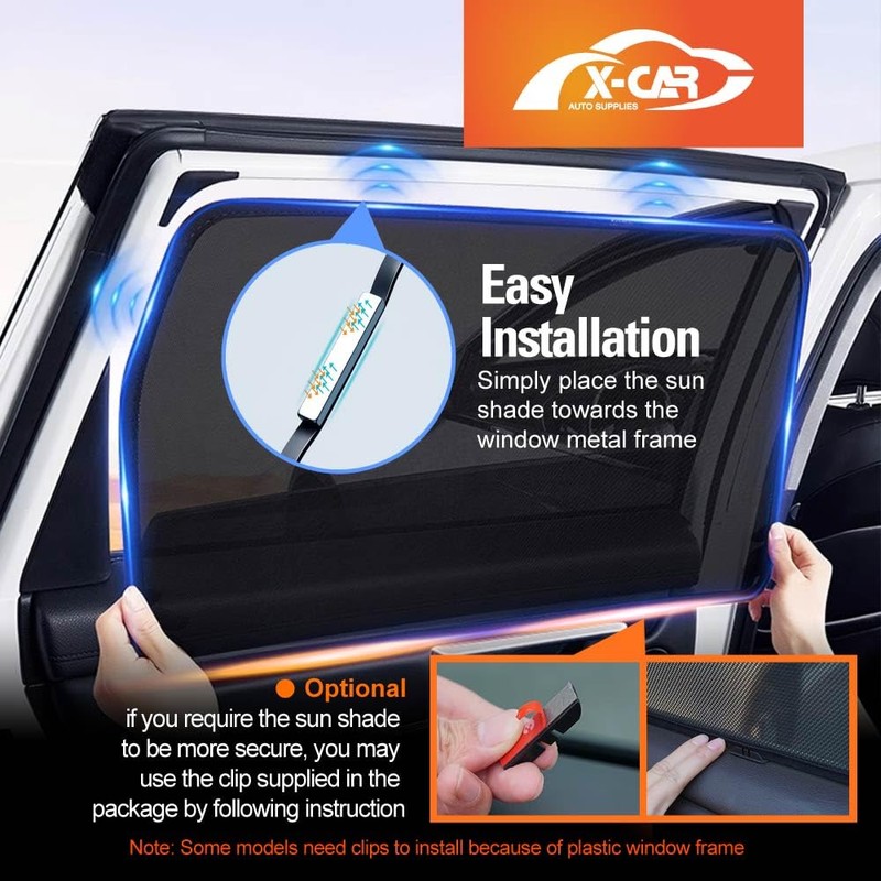 X-CAR Front Rear Port Window Sun Shade for Subaru Forester