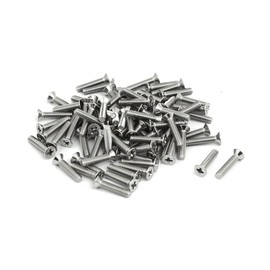 IIVVERR M2.5x12mm 316 Stainless Steel Phillips Countersunk Bolt Machine Screw 80pcs (M2.5x12mm 316 Acero Inoxidable Tornillo Avellanado Phillips Tornillo de Máquina 80pcs