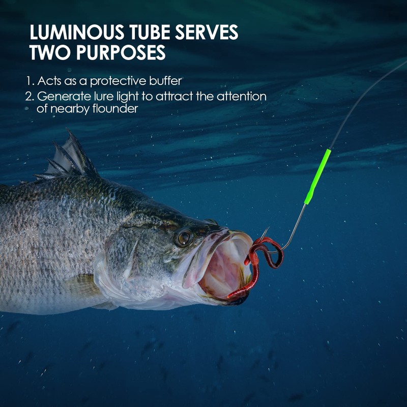 Luroad 5pcs Sea Fishing Rigs, Flapper Rigs Sea Fishing Hook