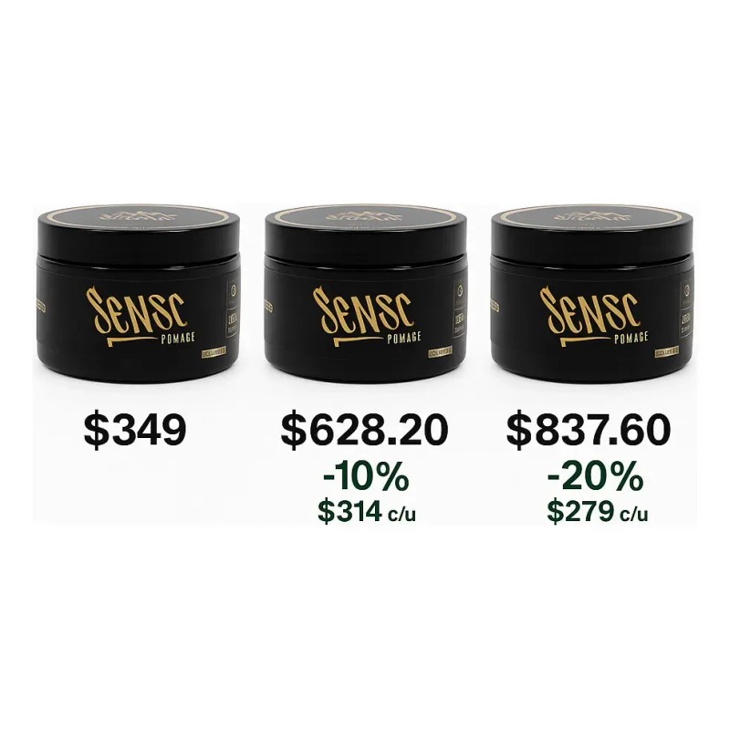 Pomada Para Cabello Hombre Sense Base Agua Fijación Fuerte