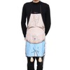 Homoyoyo Adjustable Bib Apron Wacky Belly Man Printed Apron Funny