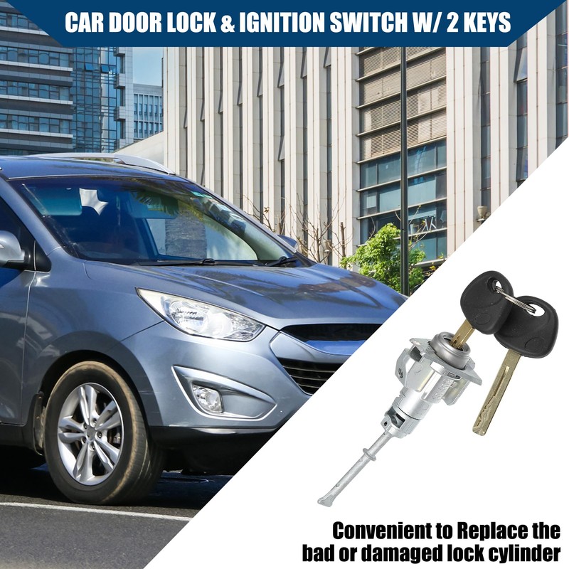QUARKZMAN 1 Set Car Ignition Lock Interior for Hyundai IX35