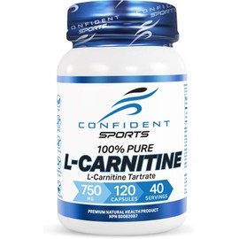 L-Carnitine Tartrate -120 Easy to Swallow Pre-Workout L-Carnitine Capsules to Help Aid Muscle Recovery Process, Support Muscle Tissue Repair, 40 Servings