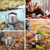 Aomiun Ultralight Titanium Cup Outdoor Portable 2PCS Cup Set 350ml