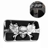 XKMT- Wing Skull Zombie Emblem Chromed Compatible With Touring Softail