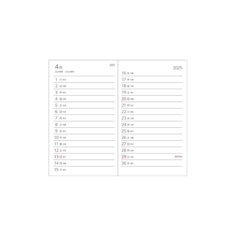 Daigo E8308 2025 Planner, Appointment, Monthly, Horizontal Black, Begins December