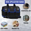 FASTECH 20 Inch Tool Bag, Waterproof Wide Mouth Tool Kit,