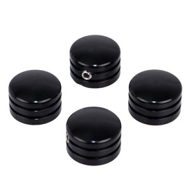 XMMT 4Pcs Motorcycle Spark Plugs Head Bolt Cover for Harley Sportster 1986-2018 /Twin Cam 1999-2017 /Big Twin 1340 Evo 1985-1999,Black