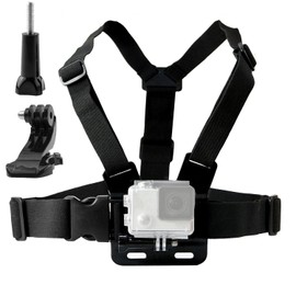 TEKCAM Adjustable Action Camera Chest Mount Strap Harness Belt Compatible with Gopro Hero 13 12 11 10 9 8 7 AKASO EK7000 Brave 4 Brave 7 V50 WOLFANG Campark APEXCAM CAMWORLD 4K Action Camera