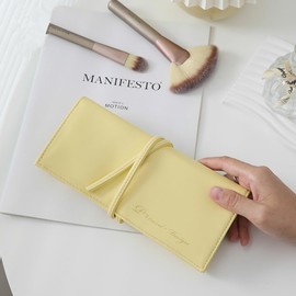 VanFn Travel Makeup Brush Holder, Portable Makeup Brush Organizer Bag, Roll Up Bag Ideal for Eyebrow Eyeshadow Brushes P.Travel Series