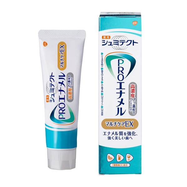 Shumitect PRO Enamel Multi-Care EX Toothpaste, Sensitive Sensitive Care, High Concentration Fluorine Formulated (1450 ppm), Regular Size (1 Piece)
