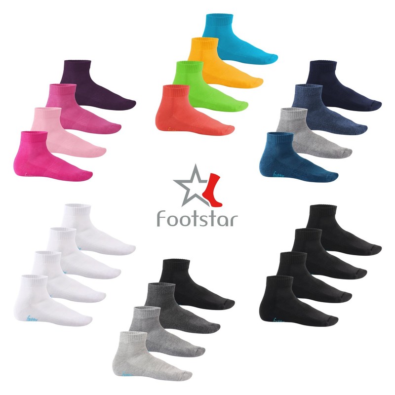 8 pairs of Sneak-iT! Short Socks With Terry Cloth Sole