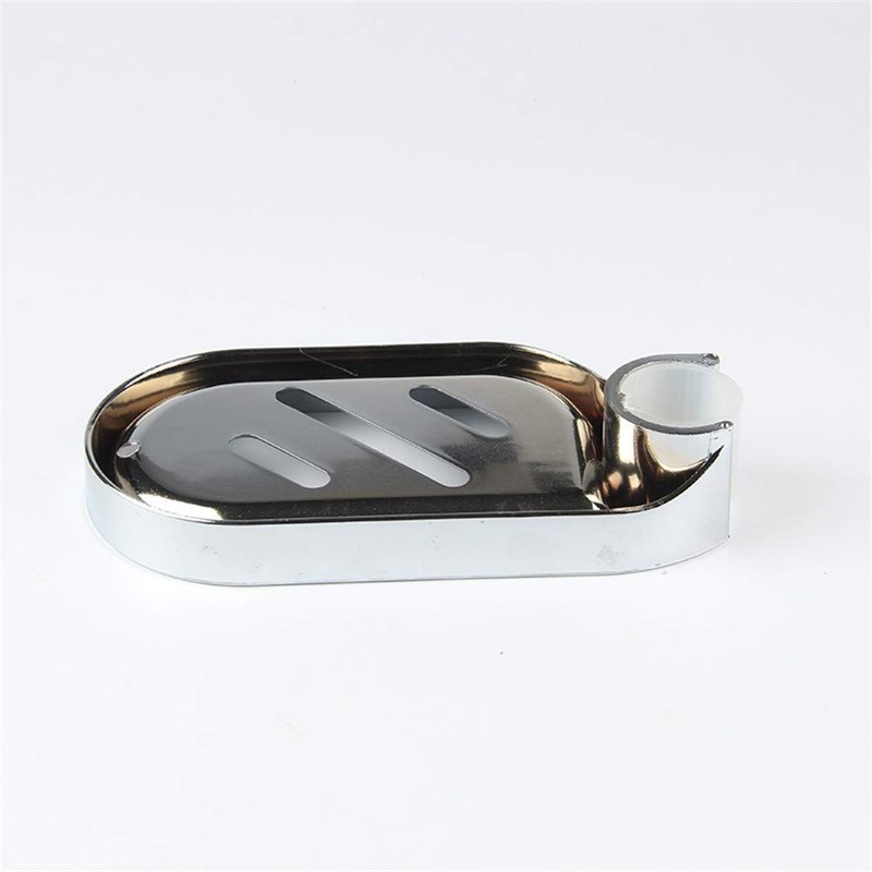 DH-LINK 2X Soap Dish Adjustable Shower Rail Slide Soap Plates