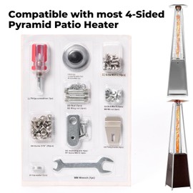 Patio Heater Replacement Parts, Hardware -Bolt & Nut Set for Propane Patio Outdoor Space Heater Screw Sets Accessories for Outdoor Pyramid Patio Heater