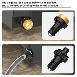 2015+ Ford F150 Raptor/Mustang/Bronco V6 Replacement Oil Drain Plug with Guide Pipe for Efficient Oil Changes, Replace OEM Yellow Plastic Engine Plug BC3Z-6730-A/FT4Z-6730-A/KX6Z-6730-B (HLY26A3)