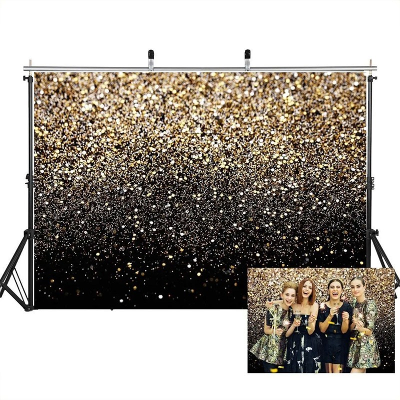 Vinyl Background Cloth Gradient Sequin Light Spot Collapsible Backdrop for