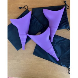 Portable Urinary Funnel for Travel and Camping by NuFlush (3-pack)