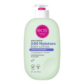 Eos Shea Better Loción Corporal Pistachio Cream 473 Hidratación Horas Manteca Karité Natural Aroma Pistache Suave Fórmula Vegana Ligera Grasosa Que